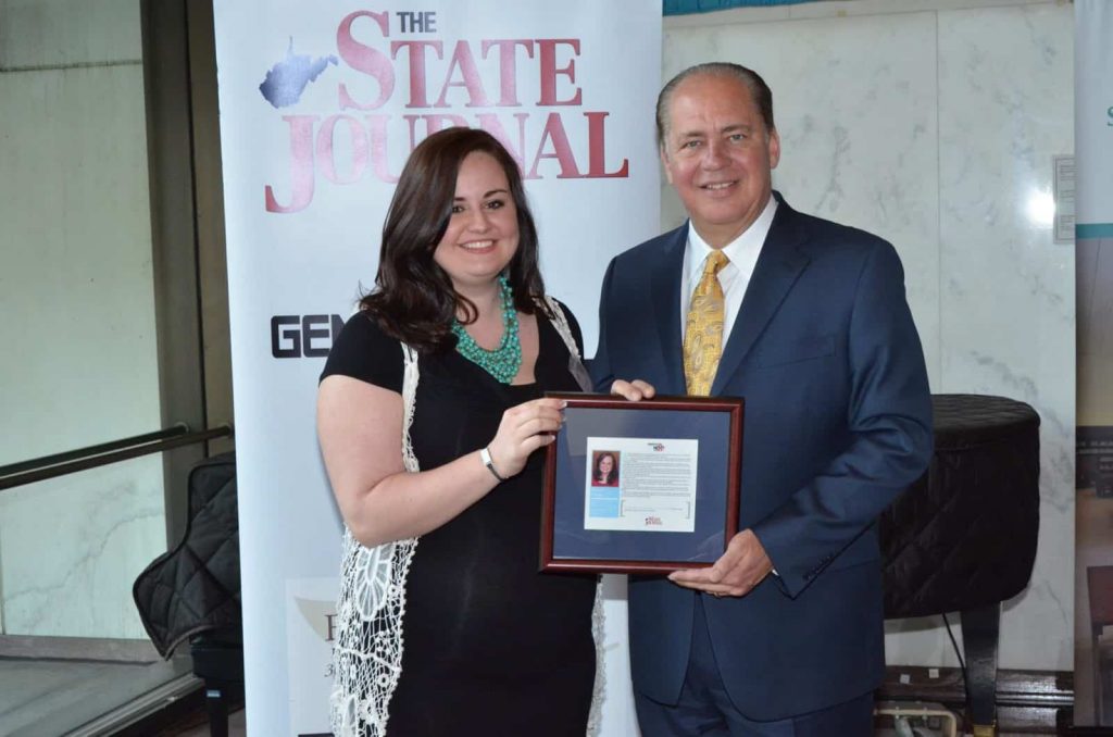 Alissa Clayton and WV Gov. Earl Ray Tomblin