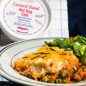 Custard Stand Chili Cottage Pie